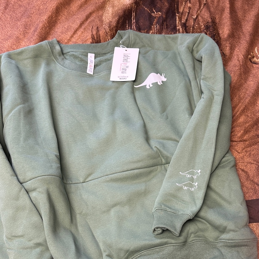 Green Dinosaur Sweatshirt